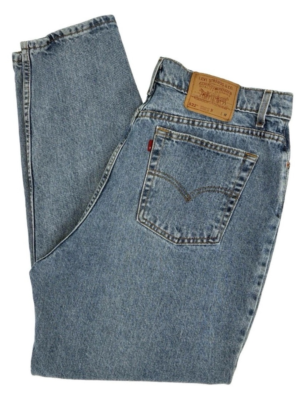 Levi’s 522 Womens 90s Vintage Tapered Denim Jeans Size 20 36x30 Cotton USA